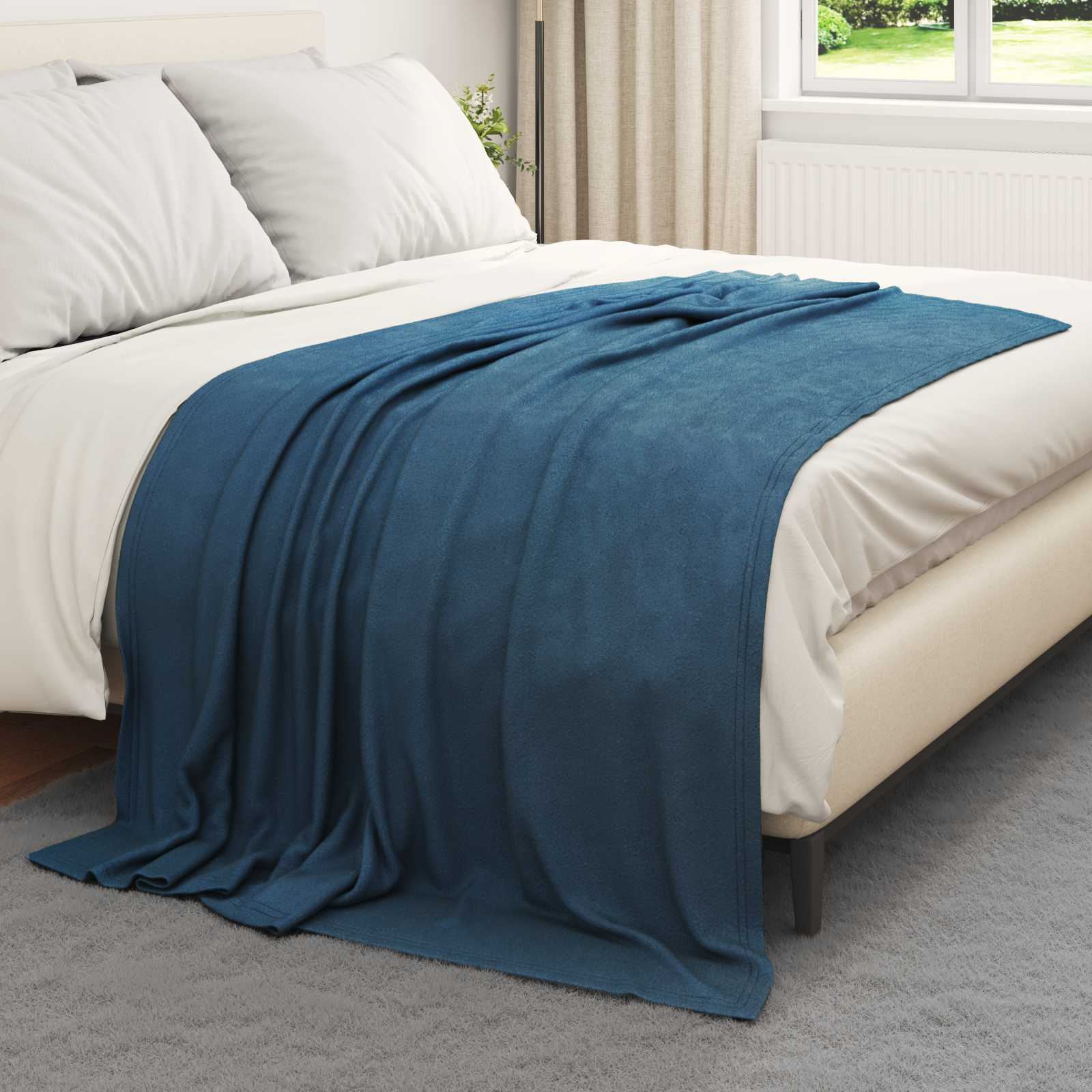 Coperta Blu navy 200 x 150 cm Panno