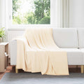 Coperta Crema 200 x 150 cm Panno