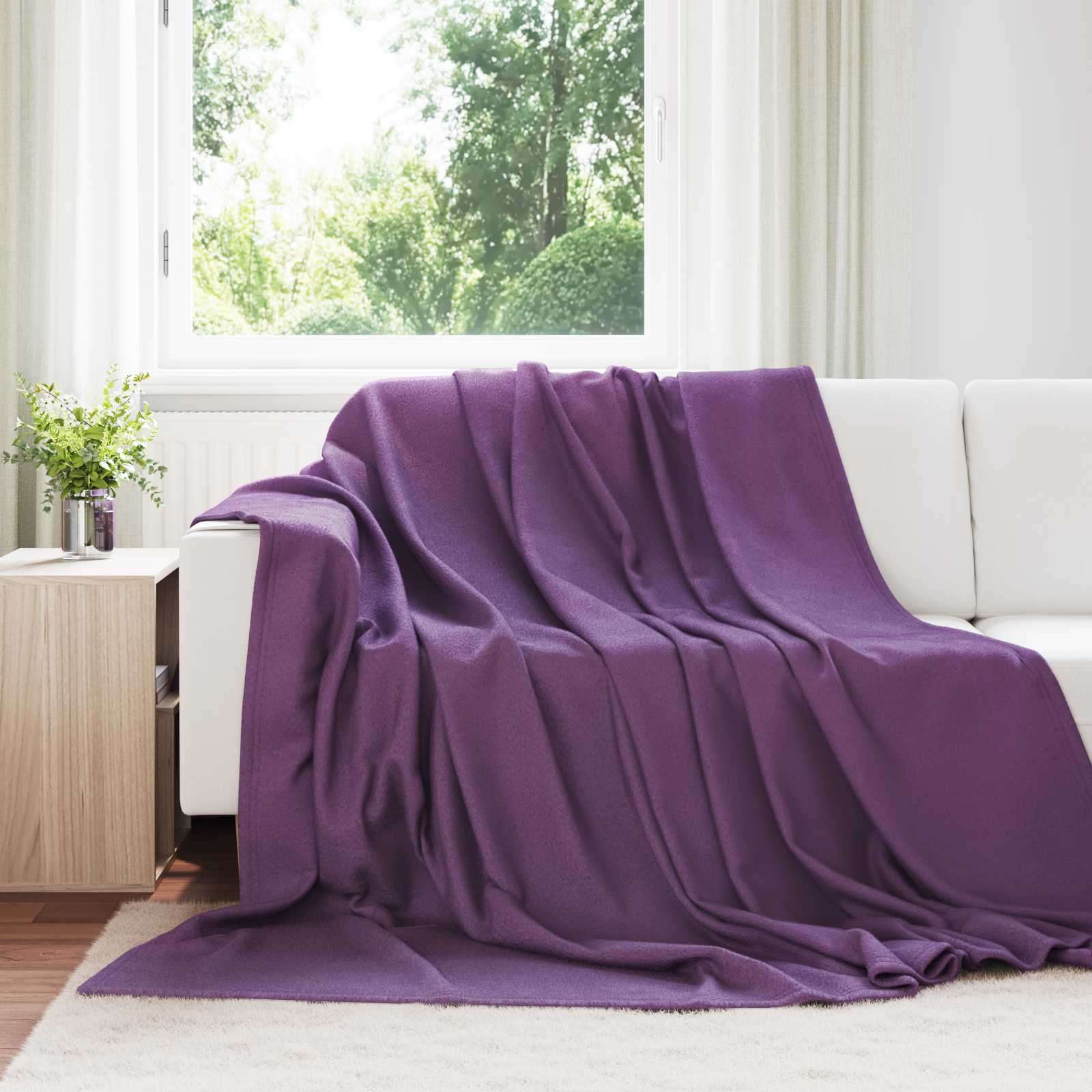 Coperta Viola 240 x 220 cm Panno