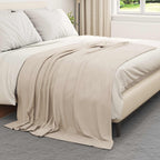 Coperte da Pile 6 pcs Beige 200 x 150 cm Panno