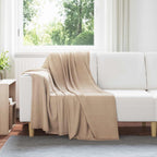 Coperte da Pile 6 pcs Cammello 170 x 130 cm Panno