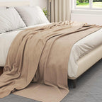 Coperte da Pile 6 pcs Cammello 270 x 240 cm Panno