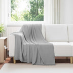 Coperte da Pile 6 pcs Grigio 170 x 130 cm Panno
