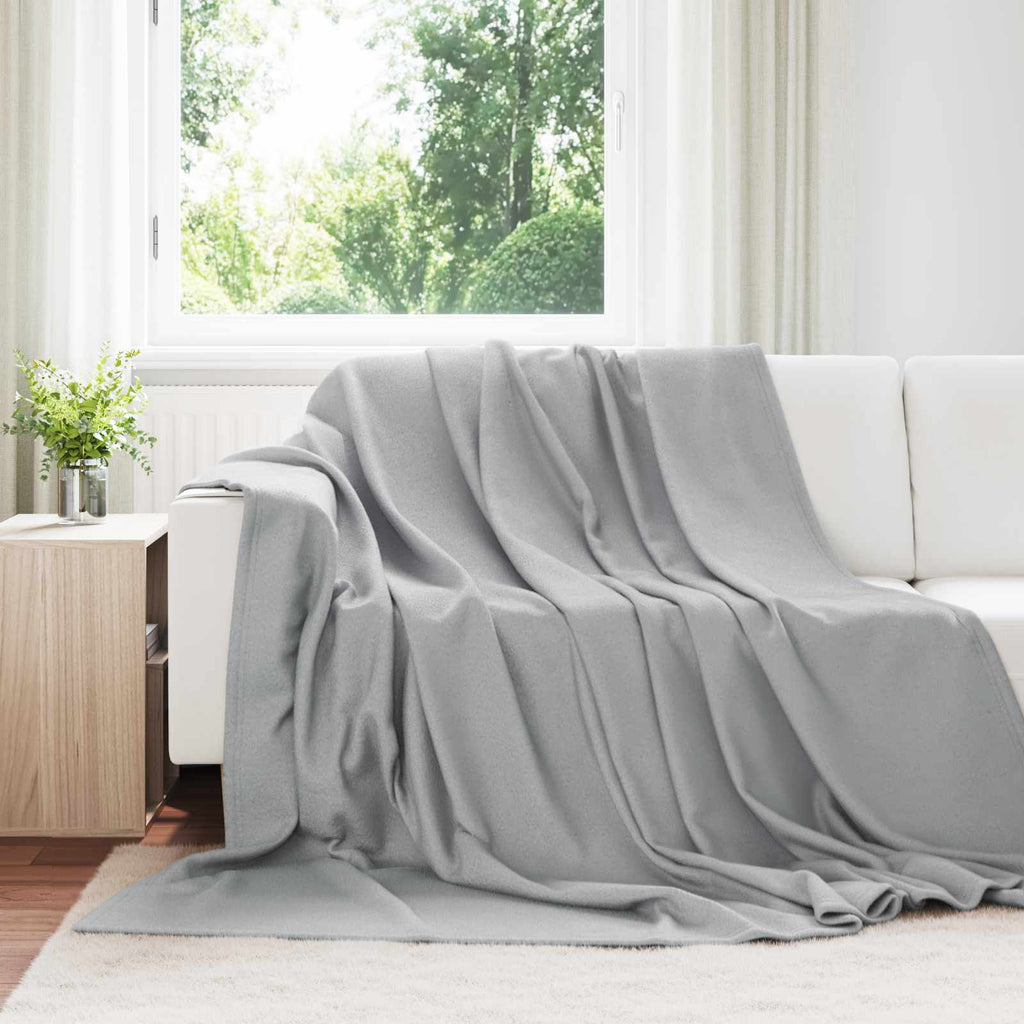 Coperte da Pile 6 pcs Grigio 270 x 240 cm Panno