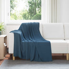 Coperte da Pile 6 pcs Blu navy 170 x 130 cm Panno