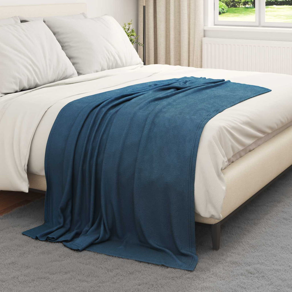 Coperte da Pile 6 pcs Blu navy 170 x 130 cm Panno