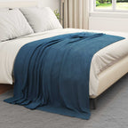 Coperte da Pile 6 pcs Blu navy 200 x 150 cm Panno