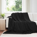 Coperte da Pile 6 pcs Nero 240 x 220 cm Panno