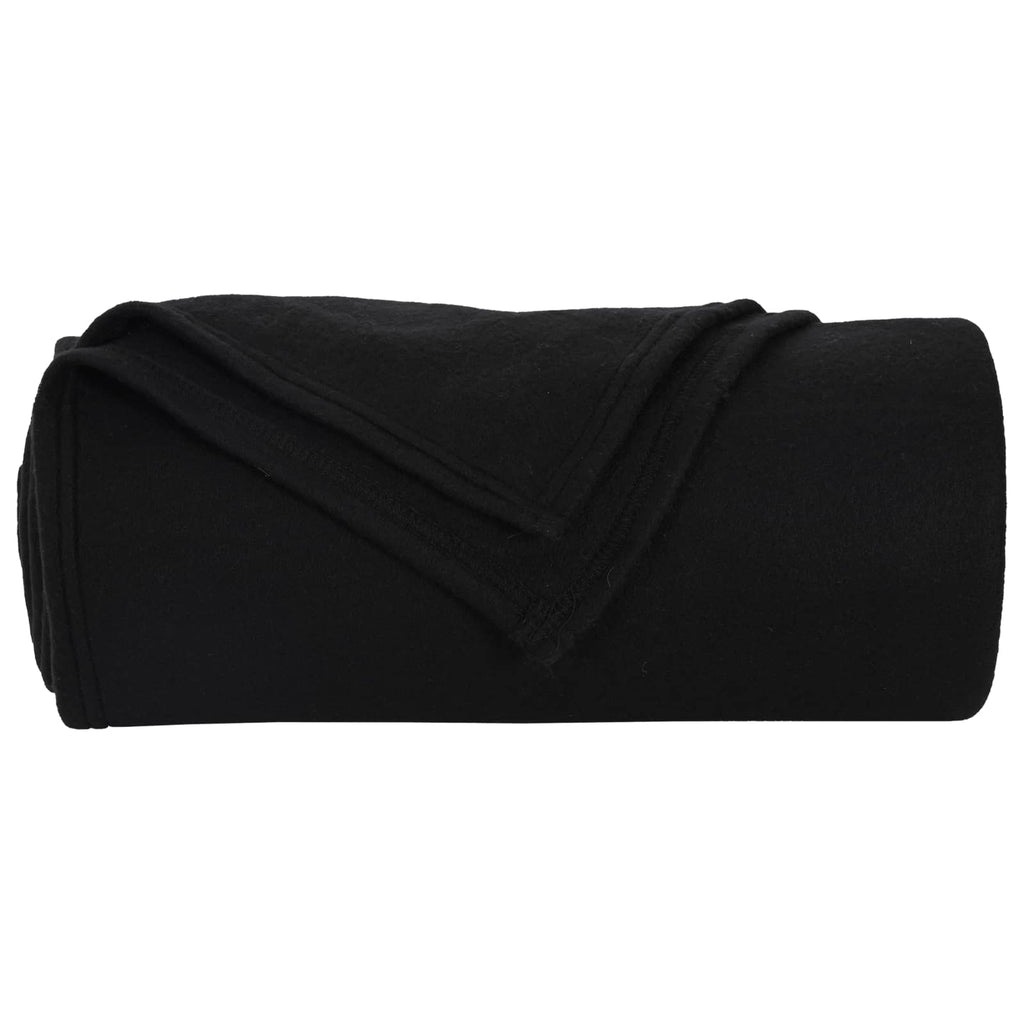 Coperte da Pile 6 pcs Nero 270 x 240 cm Panno