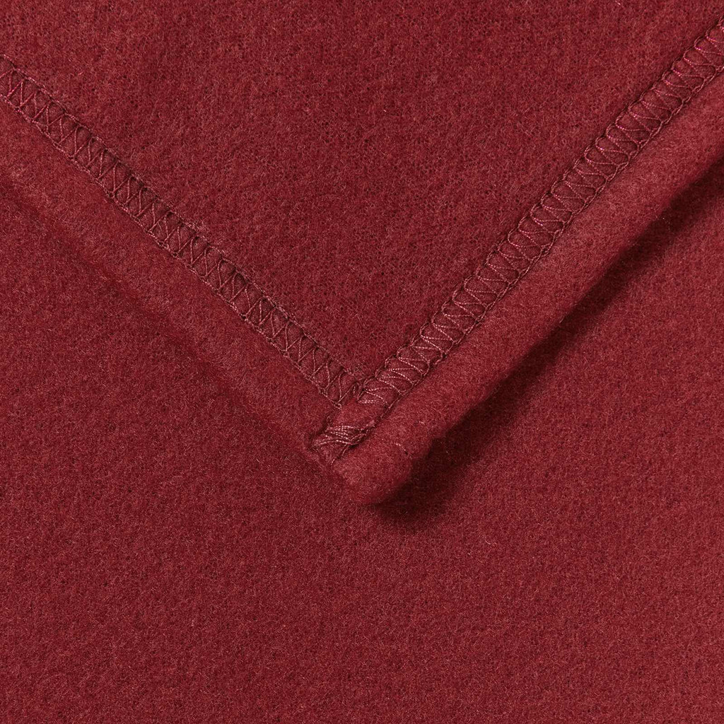 Coperte da Pile 6 pcs Rosso Bordeaux 170 x 130 cm Panno