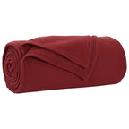 Coperte da Pile 6 pcs Rosso Bordeaux 240 x 220 cm Panno