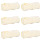 Coperte da Pile 6 pcs Crema 170 x 130 cm Panno