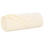 Coperte da Pile 6 pcs Crema 170 x 130 cm Panno