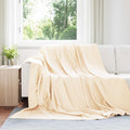 Coperte da Pile 6 pcs Crema 270 x 240 cm Panno