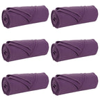Coperte da Pile 6 pcs Viola 200 x 150 cm Panno