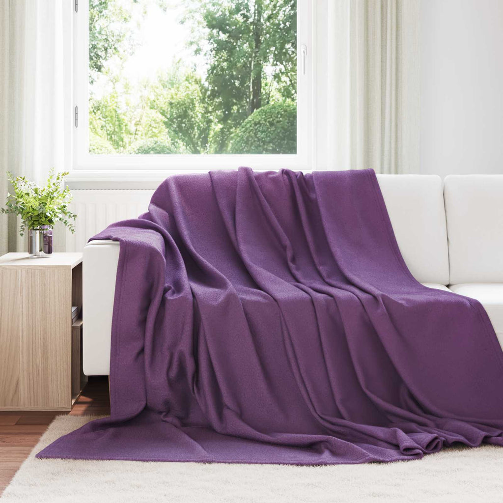 Coperte da Pile 6 pcs Viola 270 x 240 cm Panno