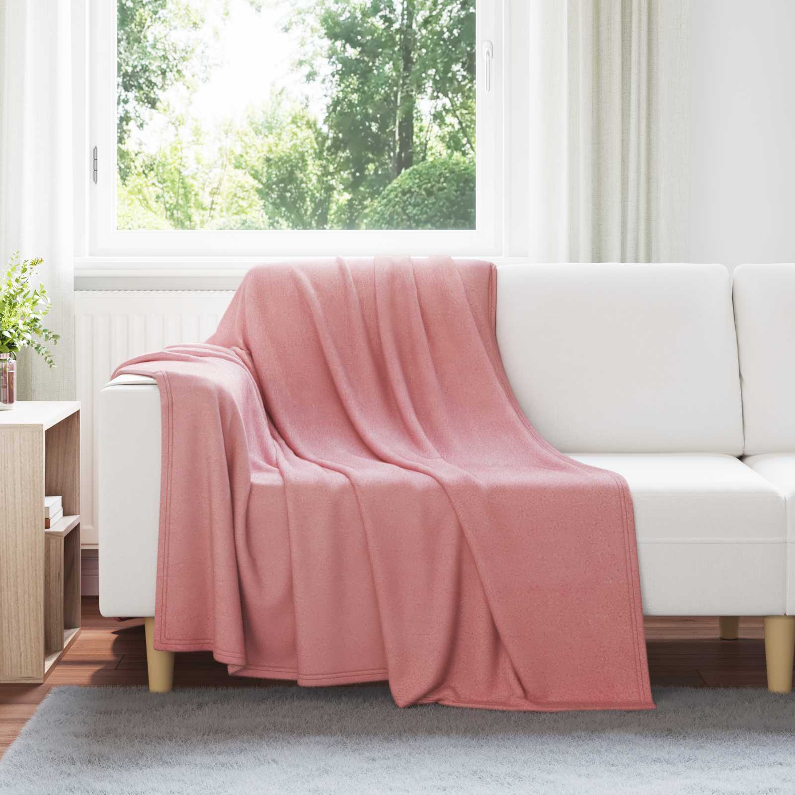 Coperte da Pile 6 pcs Rosa 200 x 150 cm Panno