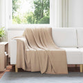 Coperte da Pile 24 pcs Cammello 200 x 150 cm Panno