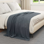 Coperte da Pile 24 pcs Grigio scuro 170 x 130 cm Panno