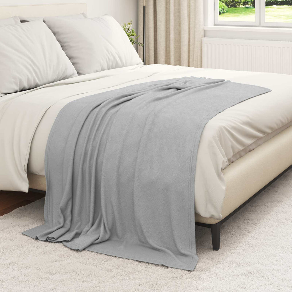 Coperte da Pile 24 pcs Grigio 170 x 130 cm Panno