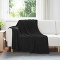 Coperte da Pile 24 pcs Nero 200 x 150 cm Panno