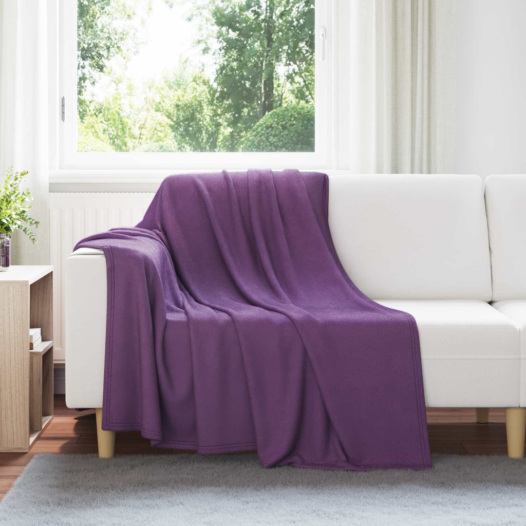Coperte da Pile 24 pcs Viola 200 x 150 cm Panno