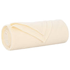 Coperta Crema 210 x 140 cm Panno