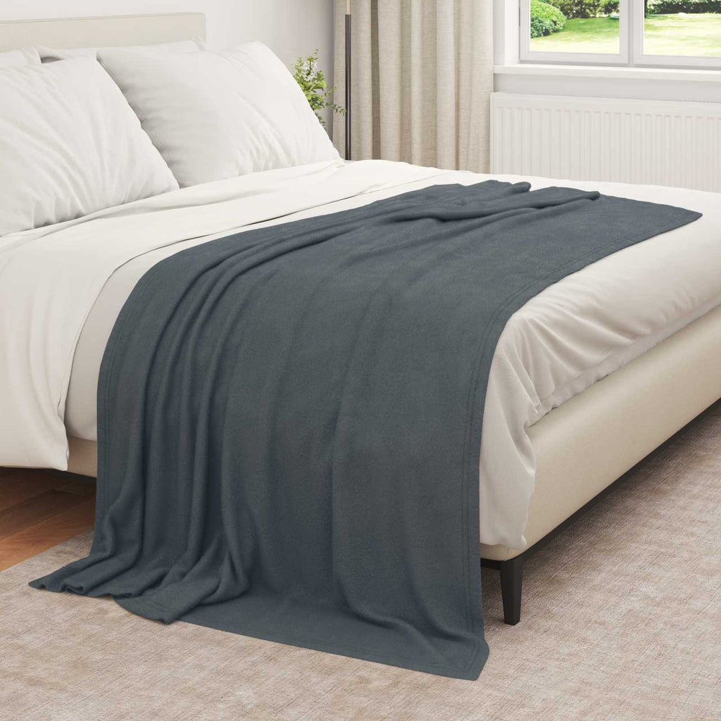 Coperta Grigio scuro 210 x 140 cm Panno