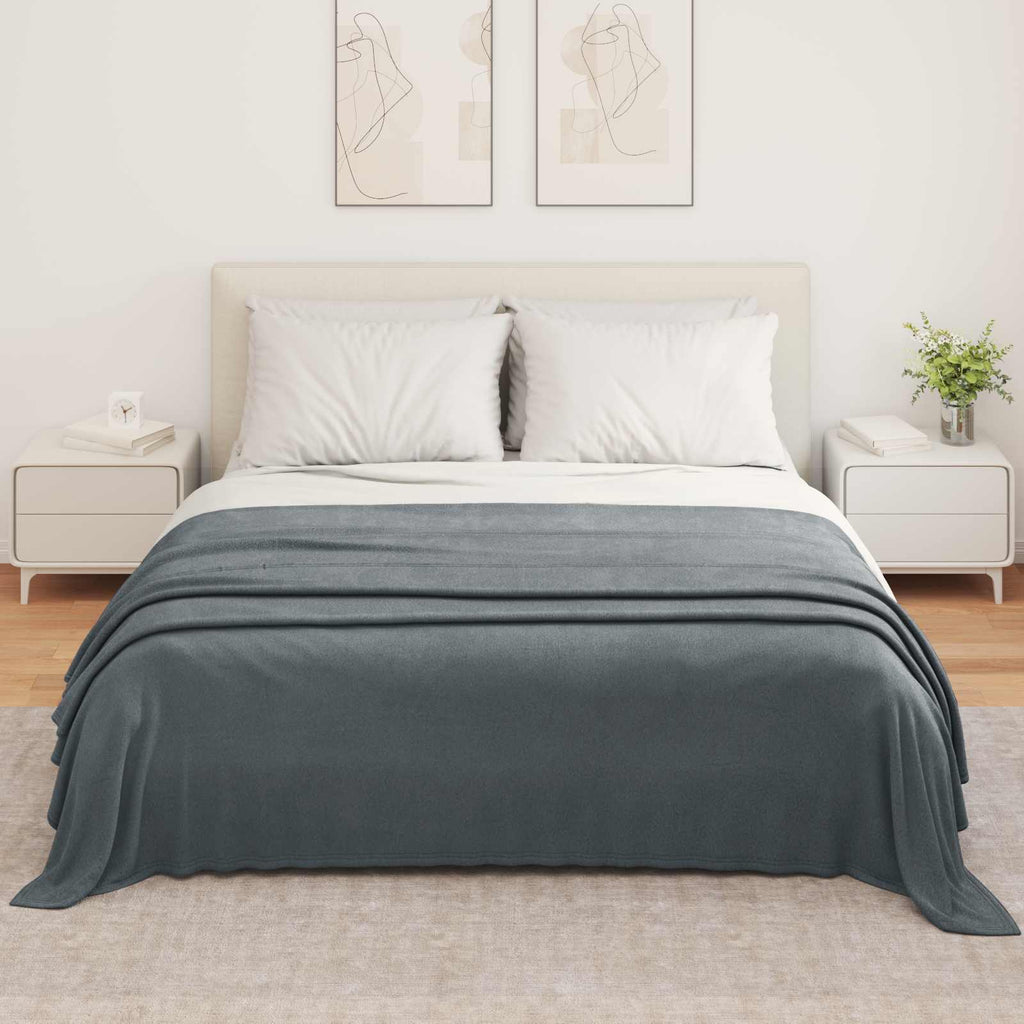 Coperta Grigio scuro 350 x 270 cm Panno