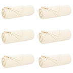 Coperte da Pile 6 pcs Crema 280 x 210 cm Panno