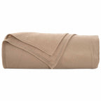 Coperte da Pile 6 pcs Cammello 210 x 140 cm Panno