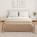 Coperte da Pile 6 pcs Cammello 350 x 270 cm Panno