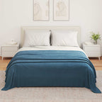 Coperte da Pile 6 pcs Blu navy 350 x 270 cm Panno