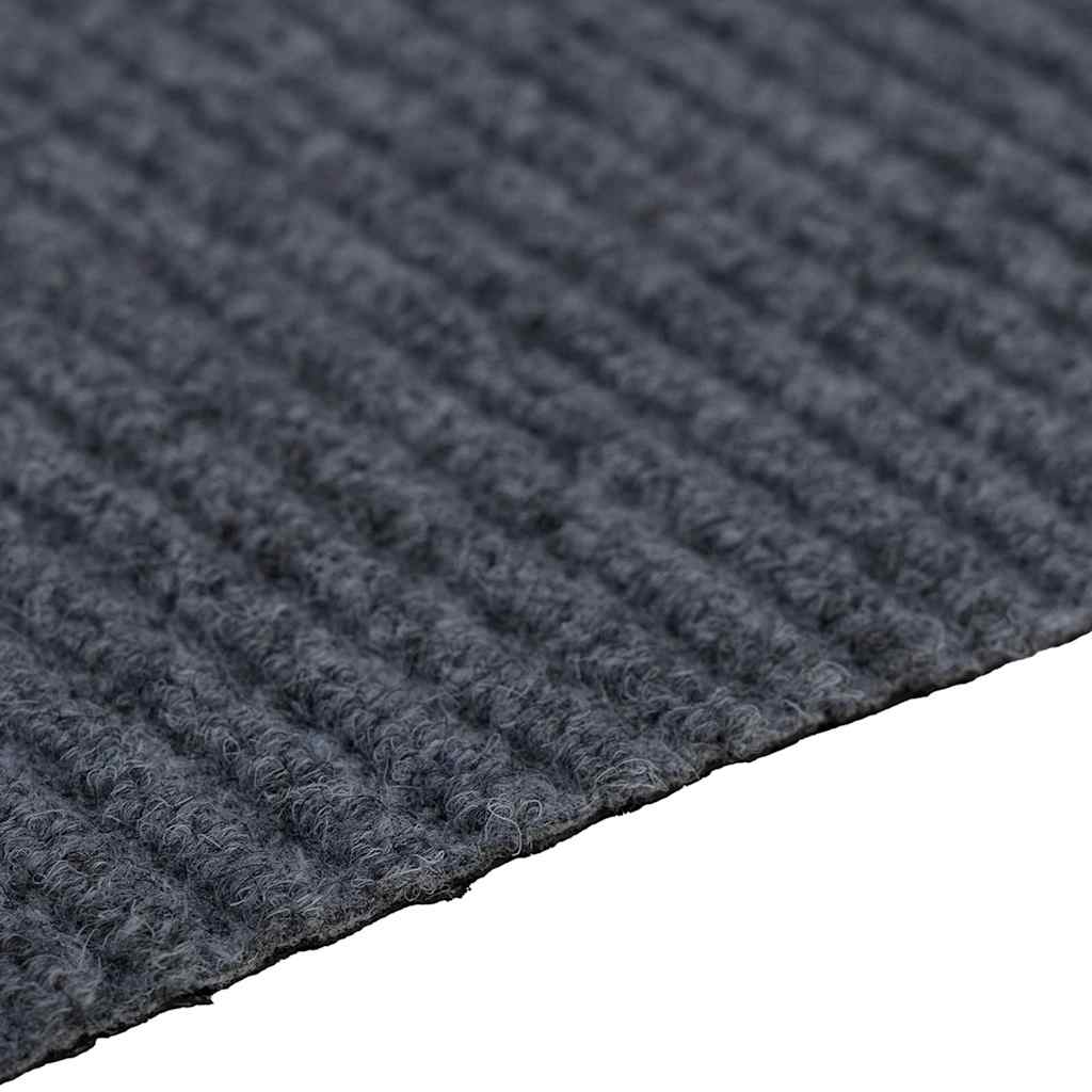 Runner in Moquette Grigio 80 x 250 cm Tessuto