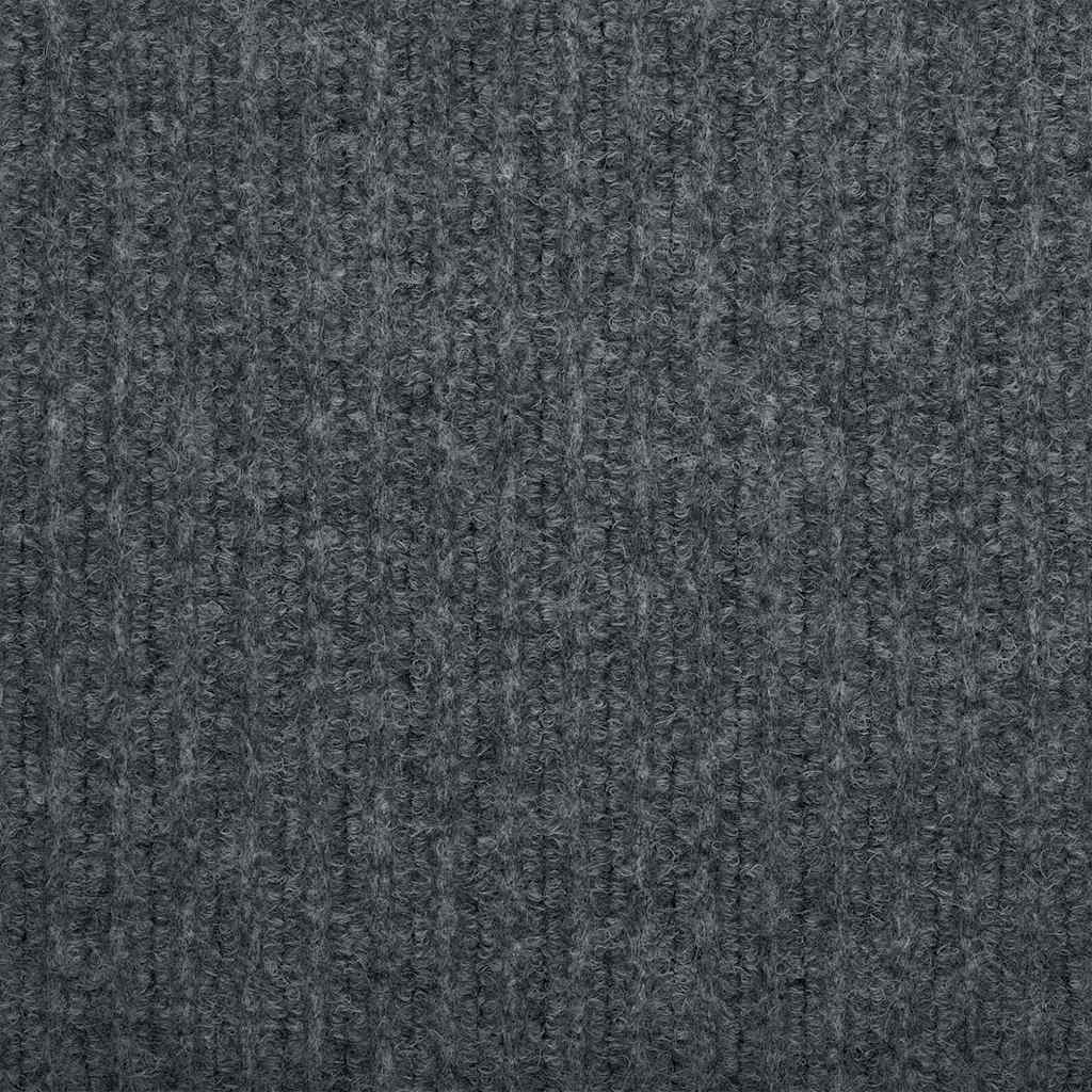Runner in Moquette Grigio 80 x 250 cm Tessuto