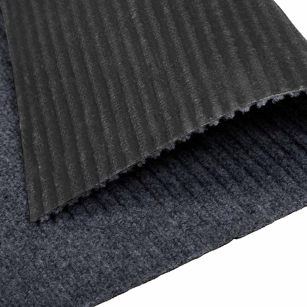 Runner in Moquette Grigio 80 x 500 cm Tessuto