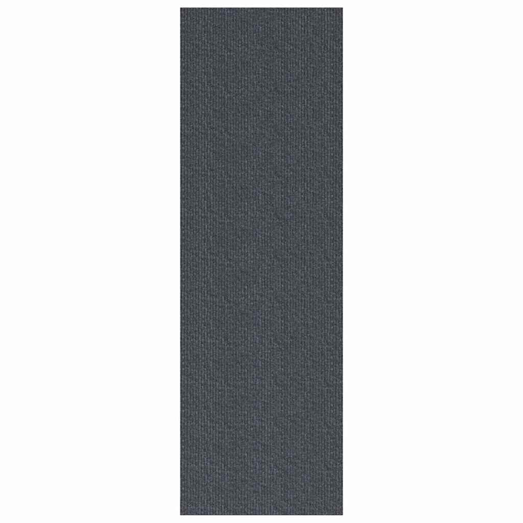 Runner in Moquette Grigio 80 x 500 cm Tessuto