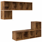 Set mobile TV 4 pcs Legno vecchio Legno multistrato