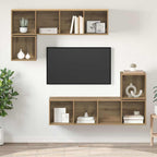 Set mobile TV 4 pcs Rovere artigianale Legno multistrato