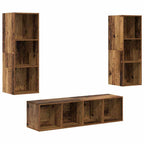 Set mobile TV 3 pcs Legno vecchio Legno multistrato