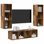 Set mobile TV 3 pcs Legno vecchio Legno multistrato