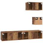 Set mobile TV 3 pcs Legno vecchio Legno multistrato
