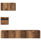 Set mobile TV 3 pcs Legno vecchio Legno multistrato