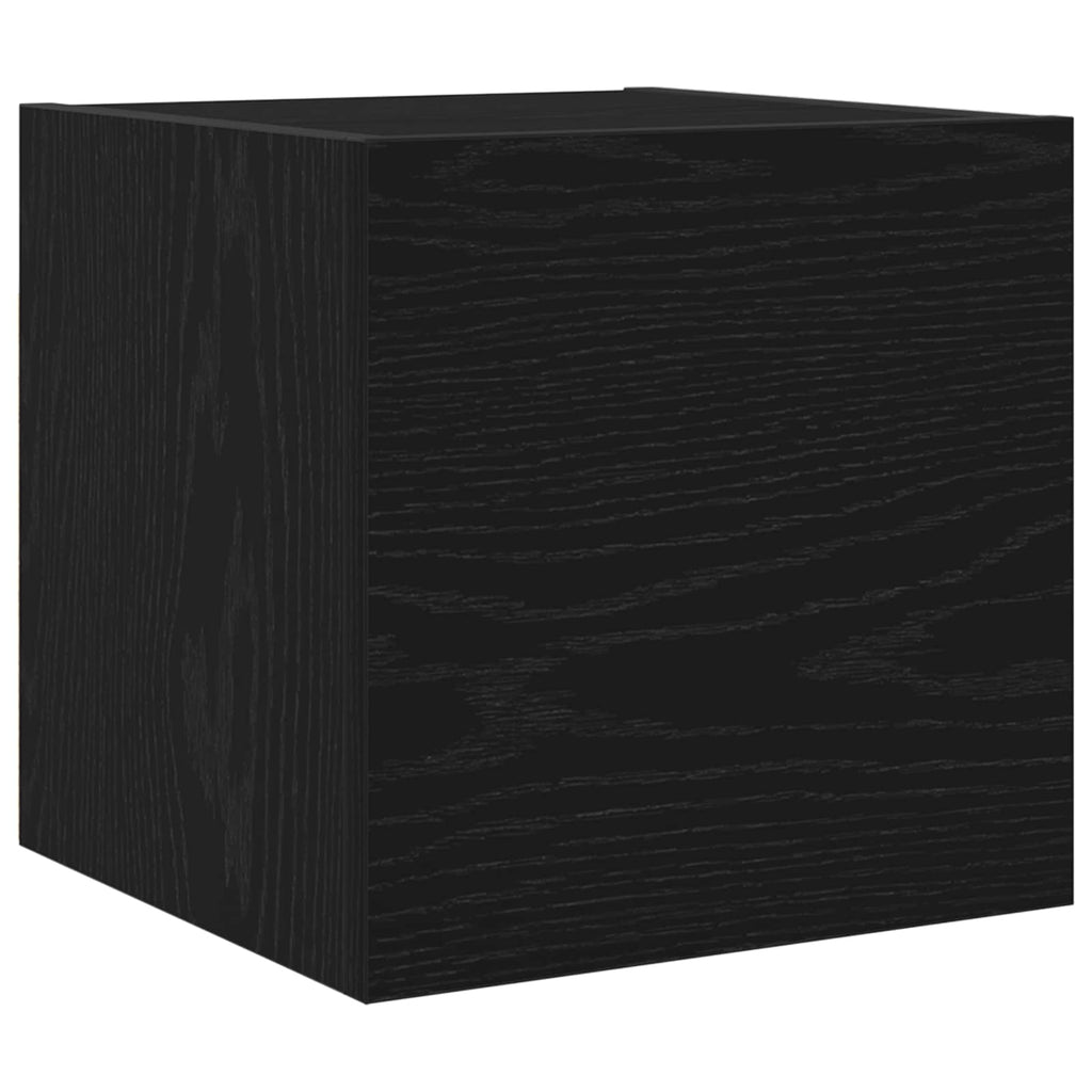 Set mobile TV 3 pcs Rovere Nero Legno multistrato