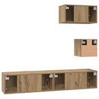 Set mobile TV 3 pcs Rovere artigianale Legno multistrato