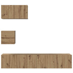 Set mobile TV 3 pcs Rovere artigianale Legno multistrato
