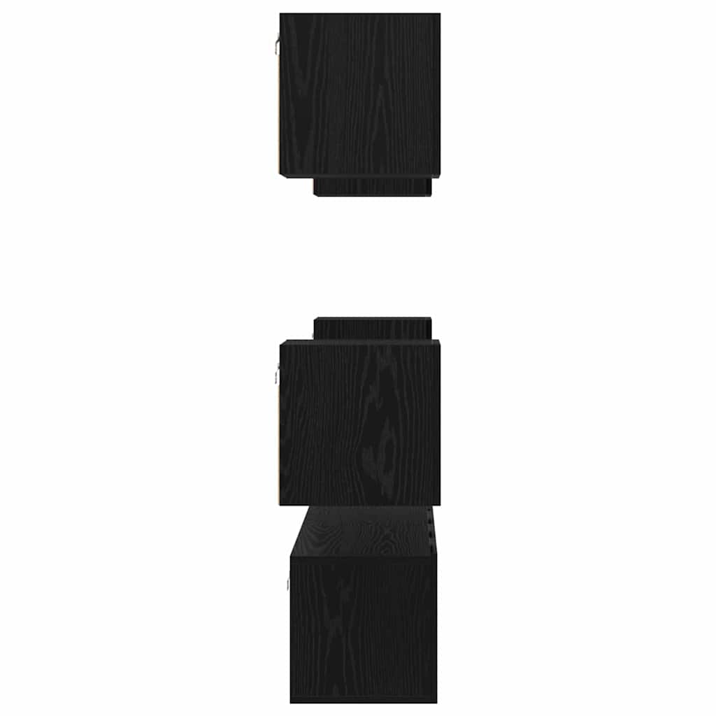 Set mobile TV 6 pcs Rovere Nero Legno multistrato