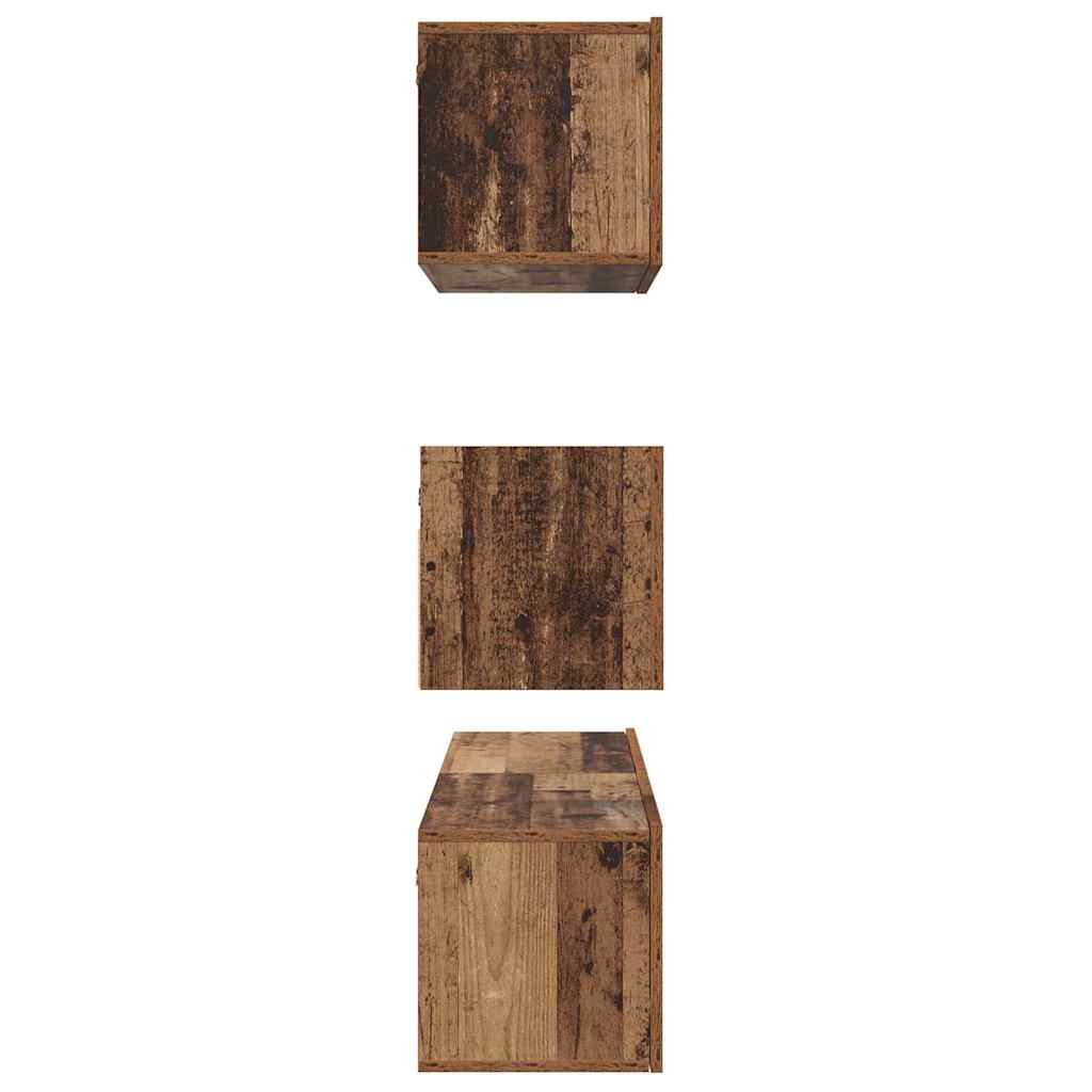 Set mobile TV 4 pcs Legno vecchio Legno multistrato