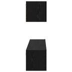 Set mobile TV 4 pcs Rovere Nero Legno multistrato
