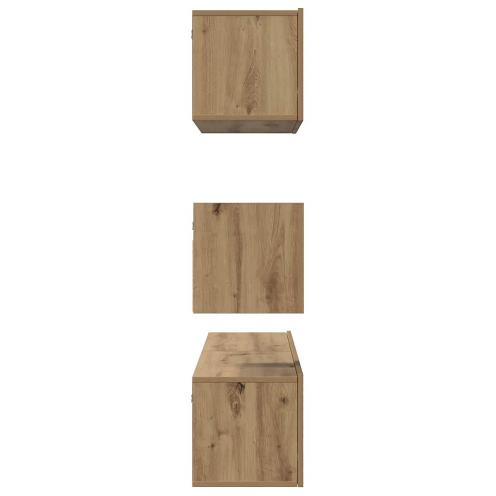 Set mobile TV 4 pcs Rovere artigianale Legno multistrato
